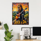 Vallei Rocker: Zonsondergang Solo Poster (Thuiskantoor)