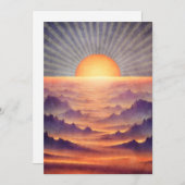 Vallei van de zon feestdagenkaart (Voorkant / Achterkant)