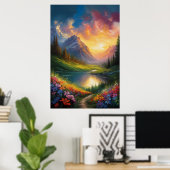 Vallei van Radiance Poster (Thuiskantoor)