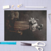 Vallen als lammeren naar het slachten tissuepapier (Craft)