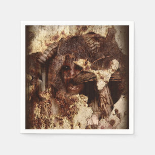 Vallen binnen gebonden servet