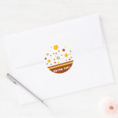 Vallen bladeren Dank u! -Sticker Ronde Sticker (Envelop)