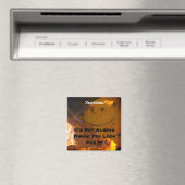 Vallen bladeren en gelukkig gezicht magneet (Insitu (Vaatwasser))