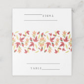 Vallen bladeren - trouwplaats kaarten (Buitenkant ongevouwen)