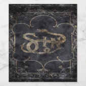 Vallen Boek van de zonde Wijn Etiket (Enkel label)