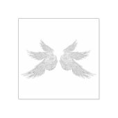 Vallen gouden aartsengel vleugels 	rubberstempel (Afrduk)