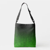 Vallen Groen & Zwart Glitter Gradient Crossbody Tas (Achterkant)