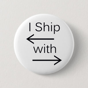 Vallen ik het verscheept (u kiest Achtergrondkleur Ronde Button 5,7 Cm