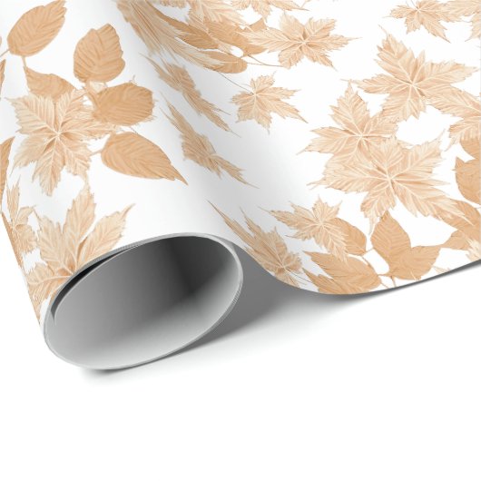 Vallen in Herfst bladeren inpakpapier (Rol Hoek)