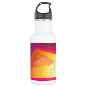 Vallen Roze Geode Glow Waterfles