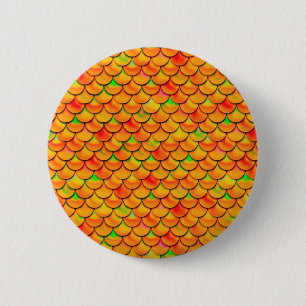 Vallen Sinaasappel en Groene Schalen Ronde Button 5,7 Cm