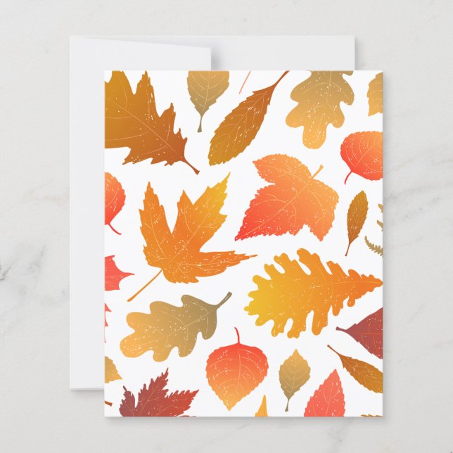 Vallen voor de herfst - Cosy Leaf Pattern (Voorkant)