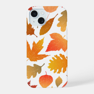 Vallen voor de herfst - Cosy Leaf Pattern iPhone 15 Hoesje