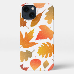 Vallen voor de herfst - Cosy Leaf Pattern iPhone 13 Hoesje