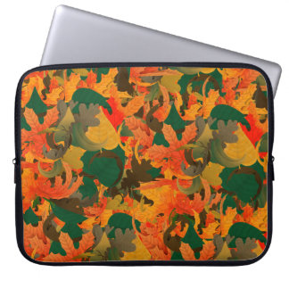 Vallend blad patroon voor herfst laptop sleeve