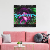 Vallend canvas afdruk (Insitu (Woonkamer))