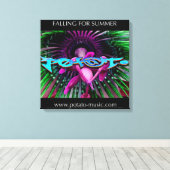 Vallend canvas afdruk (Insitu (Houten vloer))