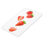 Vallende aardbeien magneet (Linkerzijde)