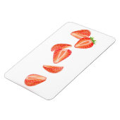 Vallende aardbeien magneet (Linkerzijde)