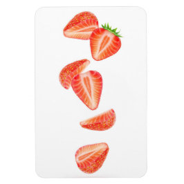 Vallende aardbeien magneet