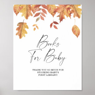 Vallende bladeren - boeken voor baby poster