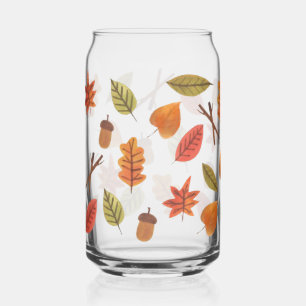 Vallende bladeren Cosy Autumn Coffee Mok Blikvorm Glas