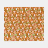 Vallende bladeren fleece deken (Voorkant (Horizontaal))