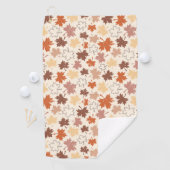 Vallende bladeren herfst Thanksgiving ontwerp Golfhanddoek (Insitu)