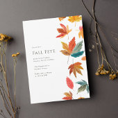 Vallende Bladeren Herfstfeest Kaart
