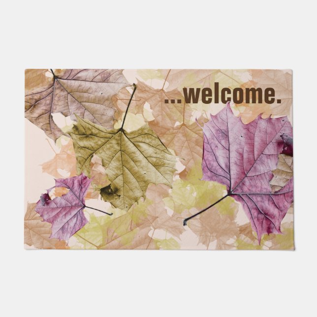"vallende bladeren" herfstkamouflage DEUR MAT (Voorkant)