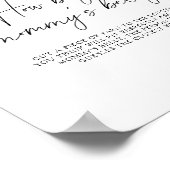 Vallende bladeren - hoe groot is mama's buik spel poster (Hoek)