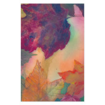 Vallende bladeren langs de kust in het Briefpapier