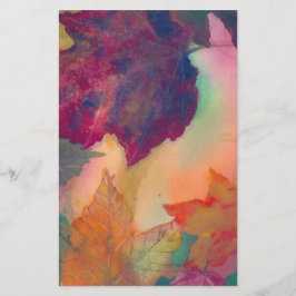 Vallende bladeren langs de kust in het Briefpapier