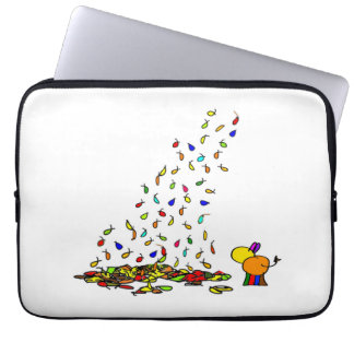 vallende bladeren laptop sleeve