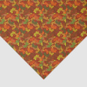 Vallende bladeren - rode achtergrond tissuepapier (Detail)