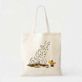 vallende bladeren tote bag