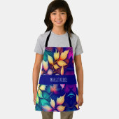 Vallende bladeren Violet Gradient Rainbow Patroon Schort (Insitu)