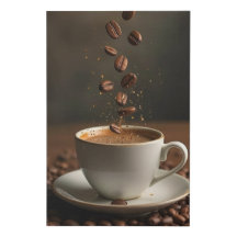 Vallende koffiebonen