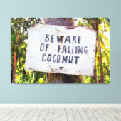 VALLENDE KOKOSNOTEN 40x60 Canvas Afdruk (Insitu (Houten vloer))