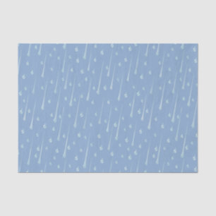 Vallende regendruppels Schattigee regenachtige dag Tissuepapier