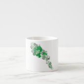 vallende Shamrocks Espresso Kop (Voorkant)