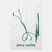 Vallende Stickman keukenhanddoek (Verticaal)