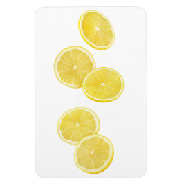 Vallende stukjes citroen magneet