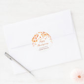 Vallende Thanksgiving laat keuken Sticker (Envelop)