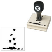 vallende vectorwitte achtergrond 	rubberstempel (Gestempeld)