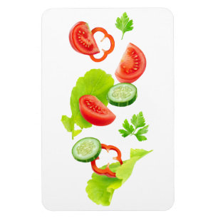 Vallende verse groenten magneet