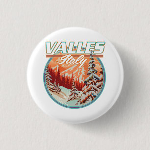 Valles Italië Reis logo Ronde Button 3,2 Cm