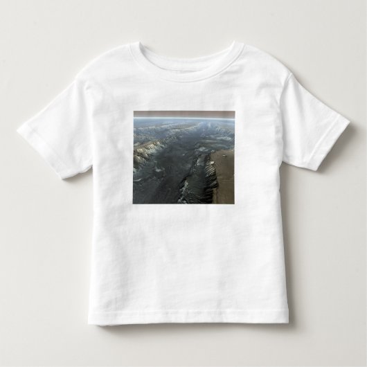 Valles Marineris, de Grand Canyon van Mars Kinder Shirts (Voorkant)