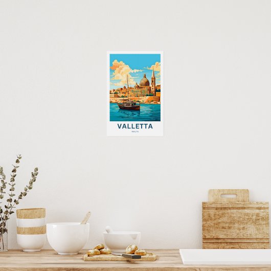 Valleta Malta Reisprint Poster (Keuken)