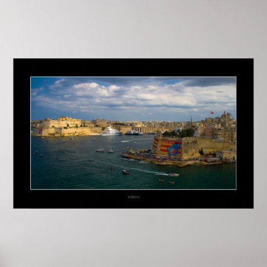 Valletta Harbour (eiland Malta) Poster (Voorkant)